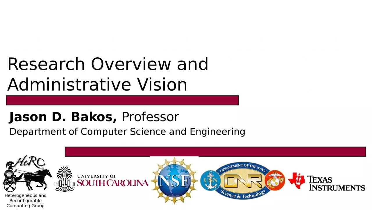 PPT-Research Overview and Administrative Vision