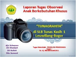 Laporan Tugas Observasi Anak Berkebutuhan Khusus