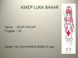 ASKEP LUKA BAKAR Nama     : GUSTI YAWATI