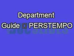 PPT-Department Guide PERSTEMPO