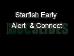 Starfish Early Alert  & Connect