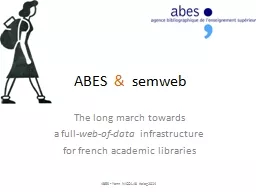 ABES   &    semweb The long