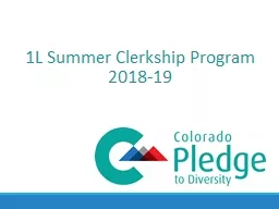 1L Summer Clerkship Program