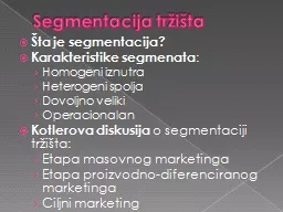 Segmentacija tr i ta