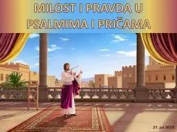 MILOST  I  PRAVDA  U  PSALMIMA