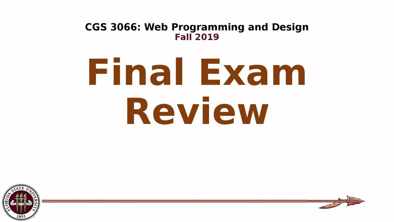 PPT-Final Exam Review