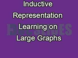 PPT-Inductive Representation Learning on Large Graphs