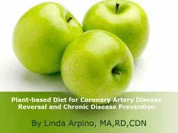 Plant-based Diet for Coronary Artery Disease Reversal and Chronic Disease Prevention