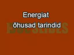 Energiat õhusad tarindid