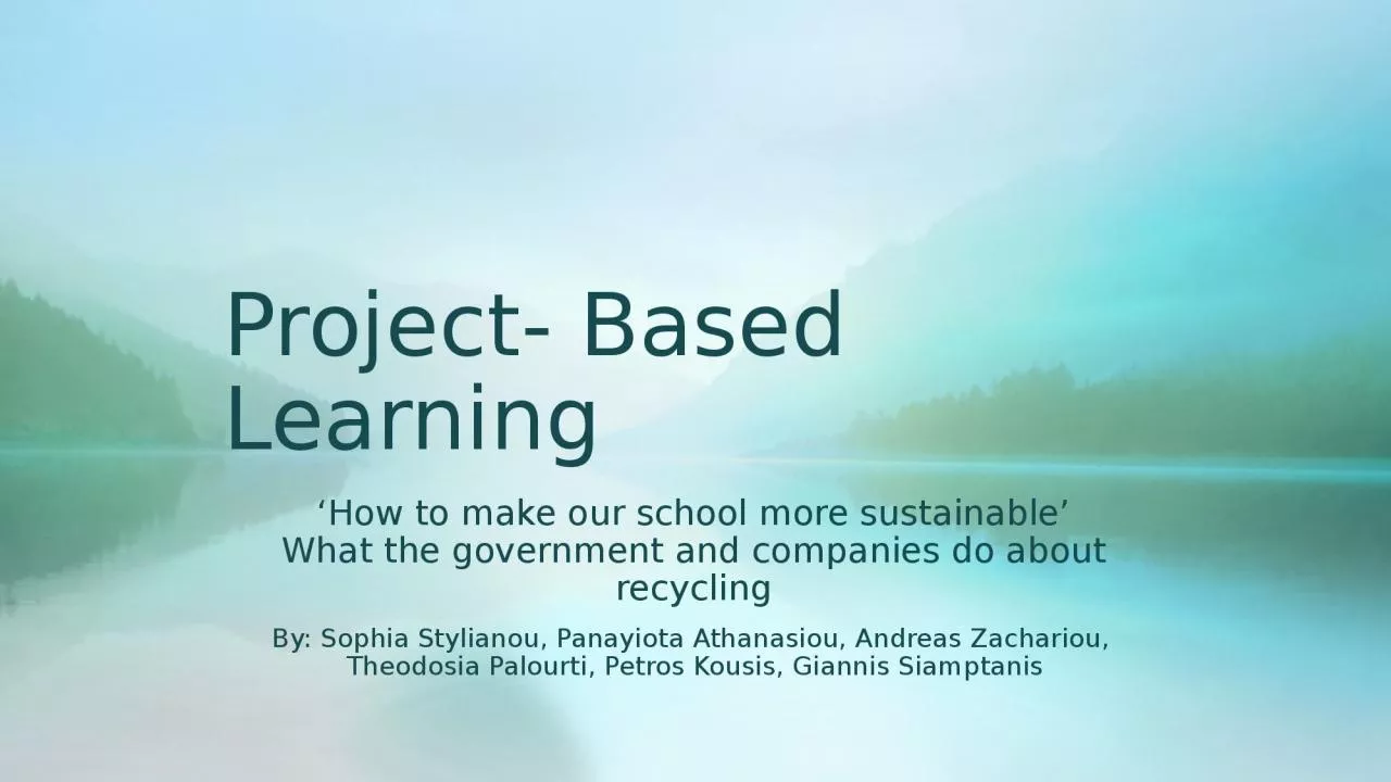 PPT-Project- Based Learning