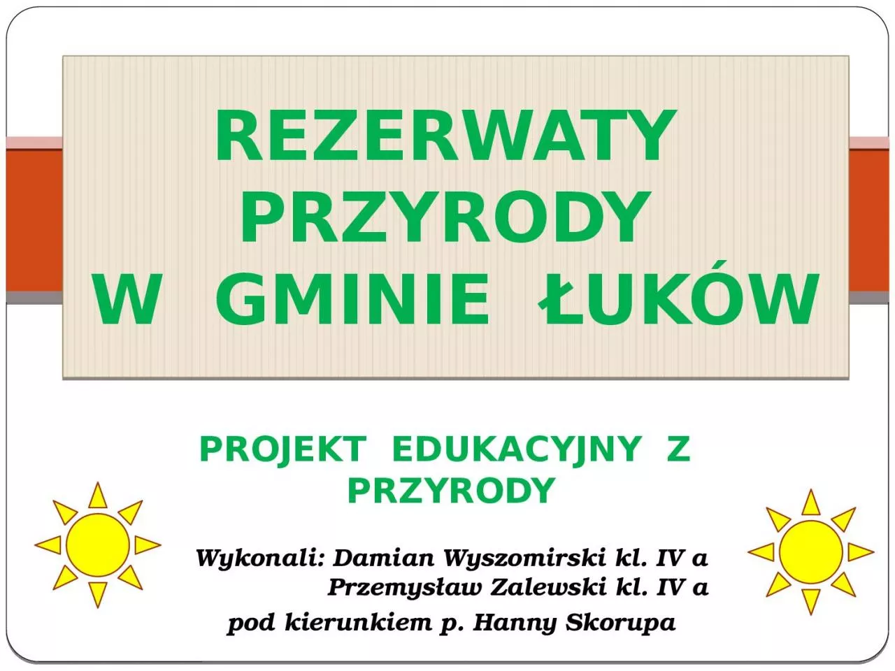 PPT-REZERWATY PRZYRODY W GMINIE UK W