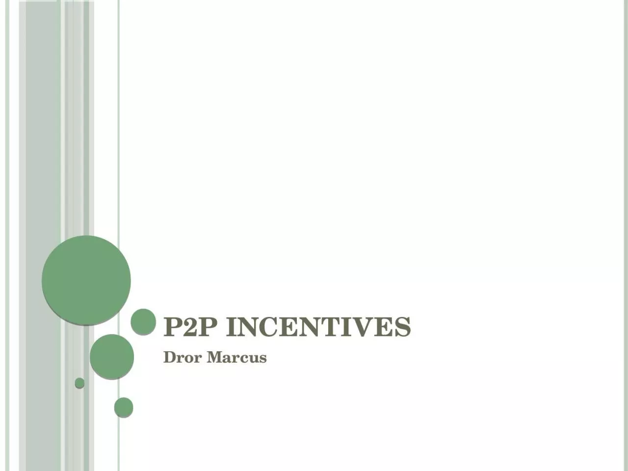 PPT-P2P Incentives