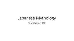 Japanese Mythology Textbook pg. 110