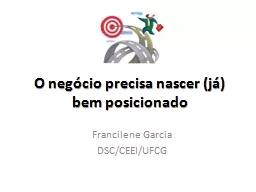 O negócio precisa nascer (já) bem posicionado