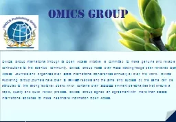 OMICS Group Contact us at: contact.omics@omicsonline.org