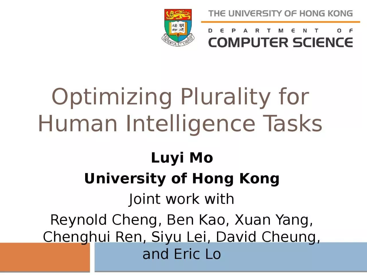 PPT-Optimizing Plurality for Human Intelligence Tasks