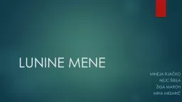 LUNINE MENE