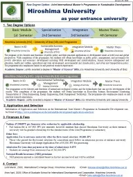 New   Degree   Option:  Joint International Master’s