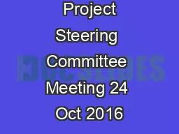 SAWEP 2 1 st  Project Steering Committee Meeting 24 Oct 2016