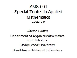 AMS  691 Special Topics in Applied Mathematics