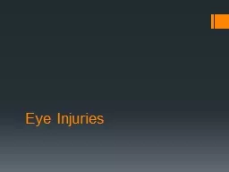 Eye Injuries  1-Blunt(contusion)