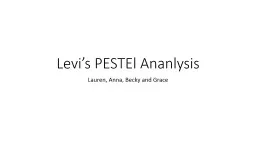 Levi’s  PESTEl   A nanlysis