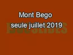 Mont Bego seule juillet 2019