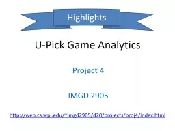 U-Pick Game Analytics