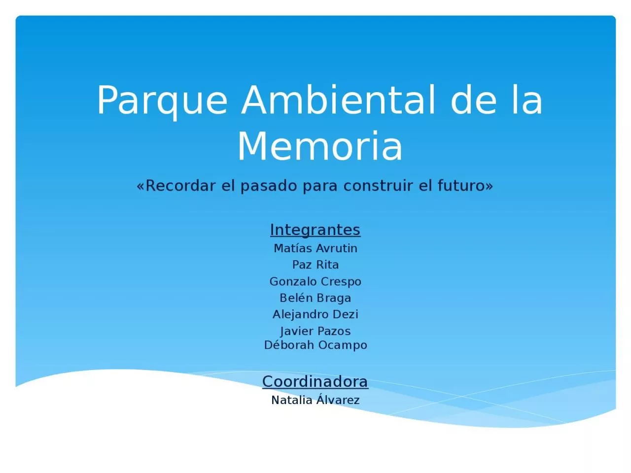 PPT-Parque Ambiental de la Memoria