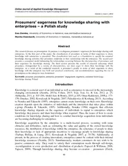Online Journal of Applied Knowledge Management A Publi