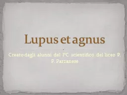 Lupus et agnus