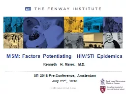 PPT-MSM: Factors Potentiating HIV/STI Epidemics