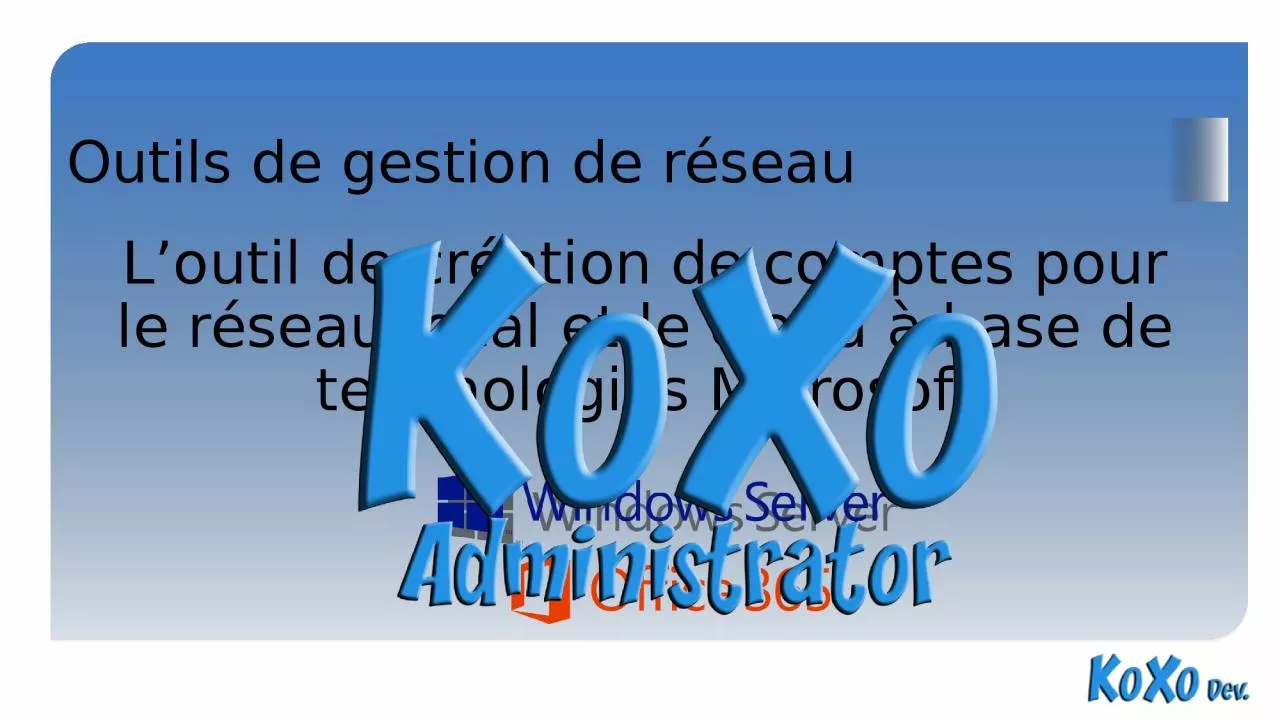 PPT-Outils de gestion de r seau