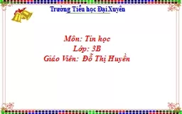 Trường   Tiểu   học