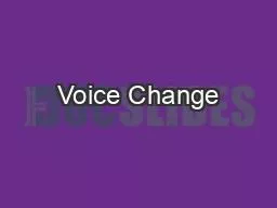 Voice Change