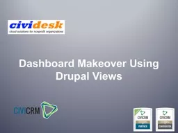 Dashboard Makeover Using Drupal Views