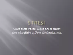 Stresi Cfare   eshte   stresi