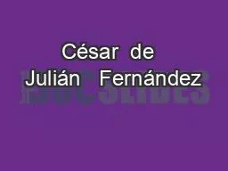 César  de  Julián   Fernández