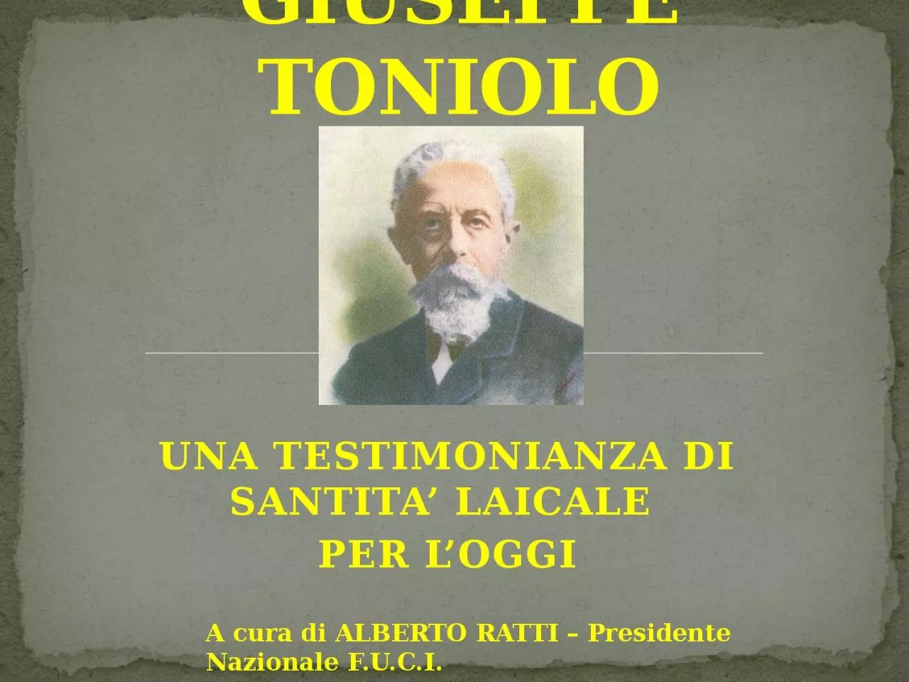 PPT-GIUSEPPE TONIOLO