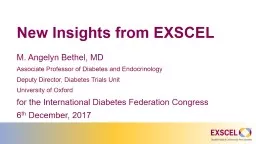 New Insights from EXSCEL