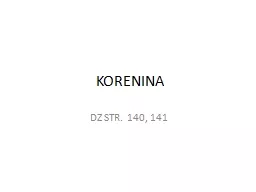 KORENINA DZ STR. 140, 141