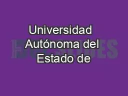 Universidad  Autónoma del Estado de