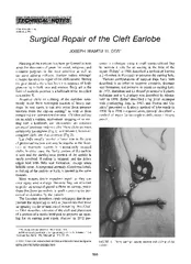 J Oral Maxillofac Surg   Surgical Repair of the Cleft
