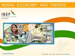 INDIAN ECONOMY AND TRENDS