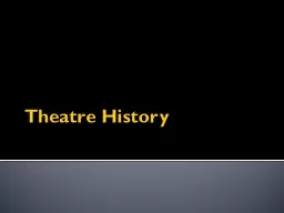 Theatre History Essential Questions