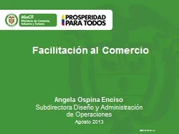 Facilitación al Comercio