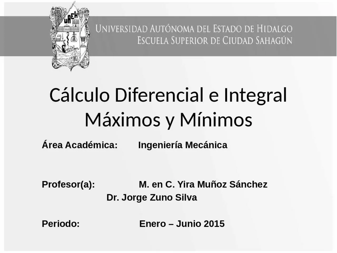 PPT-C lculo Diferencial e Integral M ximos y M nimos