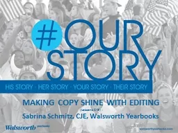 Making Copy Shine  with Editing