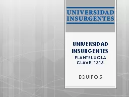 UNIVERSIDAD INSURGENTES