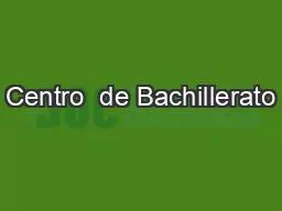 Centro  de Bachillerato